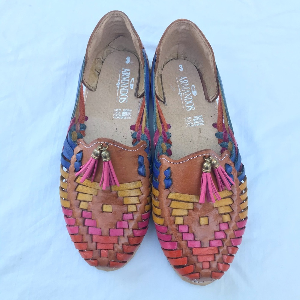 Authentic Colorful Huaraches made in Mexico